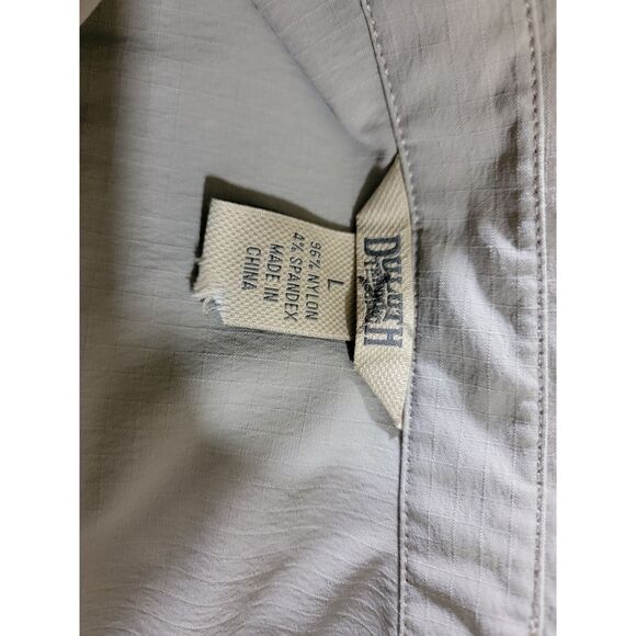 Women's Duluth Trading Grey Knee Length Collared Dress Shirt - Large - Picture 6 of 7
